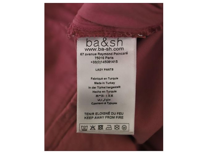 Ba&sh Parker Fluid Pants in Pink Lyocell - view 7