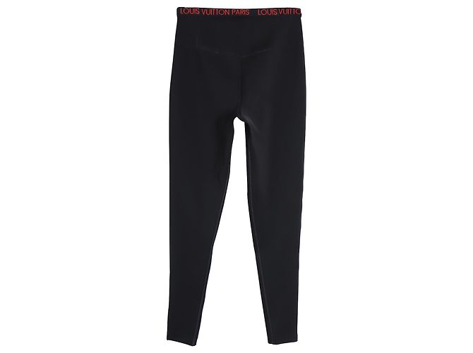 Louis Vuitton-Leggings mit Bundlogo aus schwarzem Polyamid - Ansicht 2
