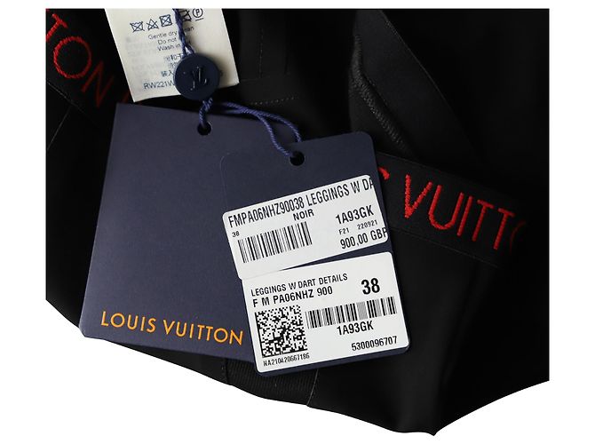 Louis Vuitton-Leggings mit Bundlogo aus schwarzem Polyamid - Ansicht 4
