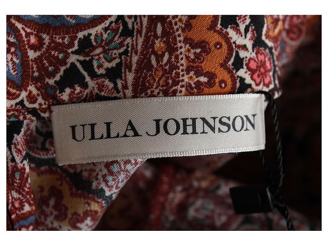 Miniabito Ulla Johnson Luna con stampa floreale arricciata e cintura in seta multicolore - vista 4