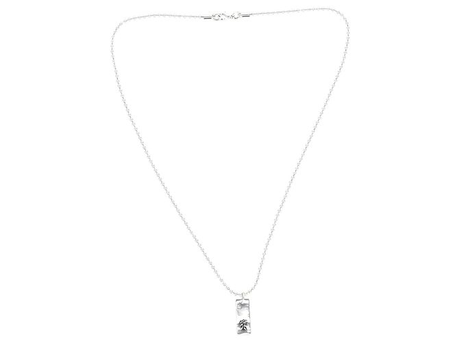 Collana Marc by Marc Jacobs Copiosus con frase latina in ottone placcato argento Metallico - vista 2