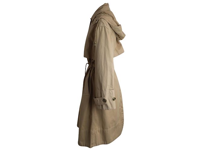 Gabardina con capucha Michael Michael Kors en algodón beige - vista 2
