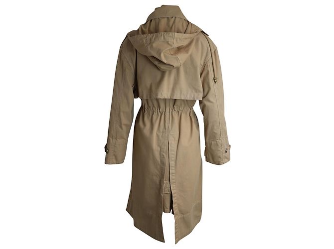 Gabardina con capucha Michael Michael Kors en algodón beige - vista 3