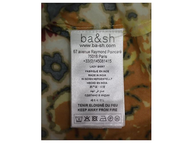 Ba&sh Doddy Bluse mit Blumendruck aus gelber Baumwolle - Ansicht 6