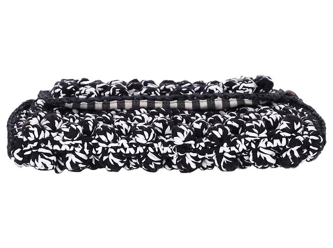 Borsa M Missoni Chain Link in cotone Nero - vista 4