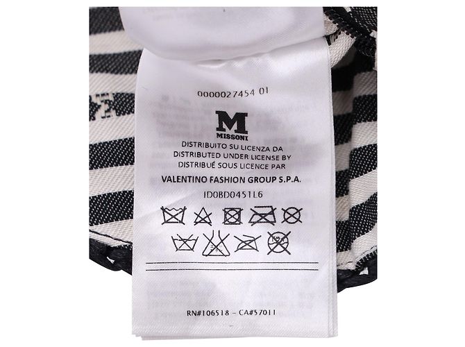 Borsa M Missoni Chain Link in cotone Nero - vista 9