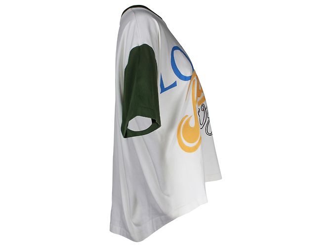 Camiseta oversize Ibiza de Loewe Paula en algodón blanco - vista 2