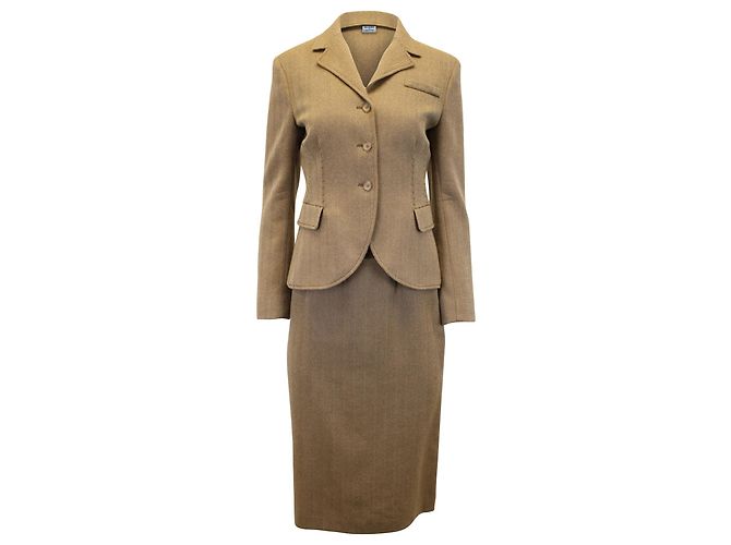 Philosophy di Alberta Ferretti Blazerjacke aus brauner Wolle - Ansicht 4