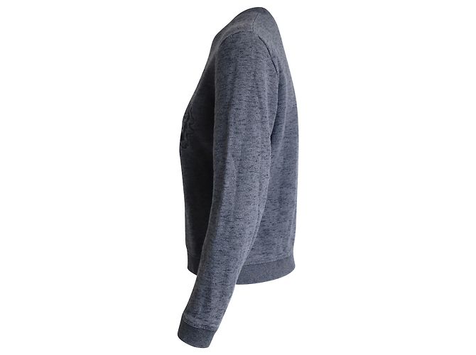Kenzo Sudadera Melange con parte superior bordada en algodón gris - vista 2