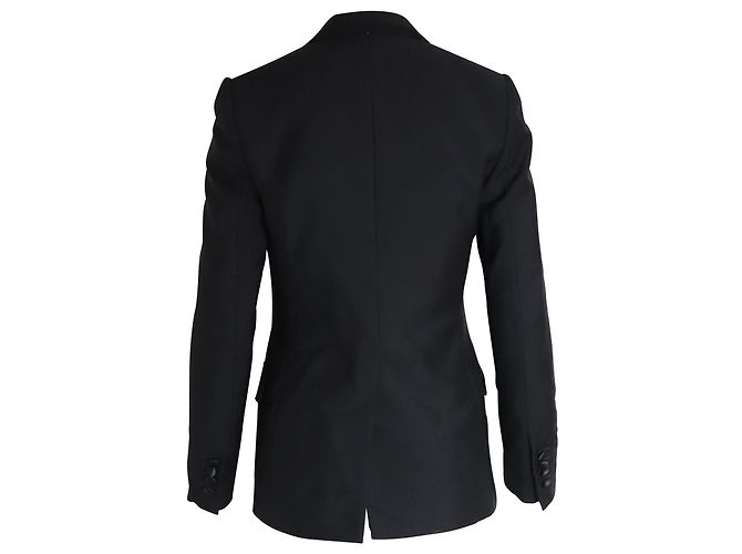 Blazer monopetto Dior in lana nera Nero - vista 3