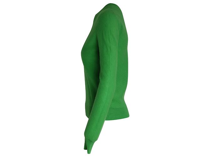 Céline Suéter Celine Crewneck em Lã Verde - vista 3