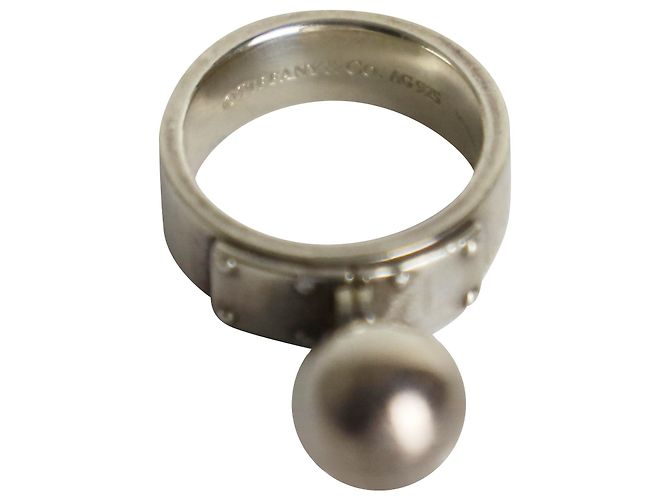 Tiffany & Co Kugel-Ohrring aus silbernem Metall Metallisch - Ansicht 4