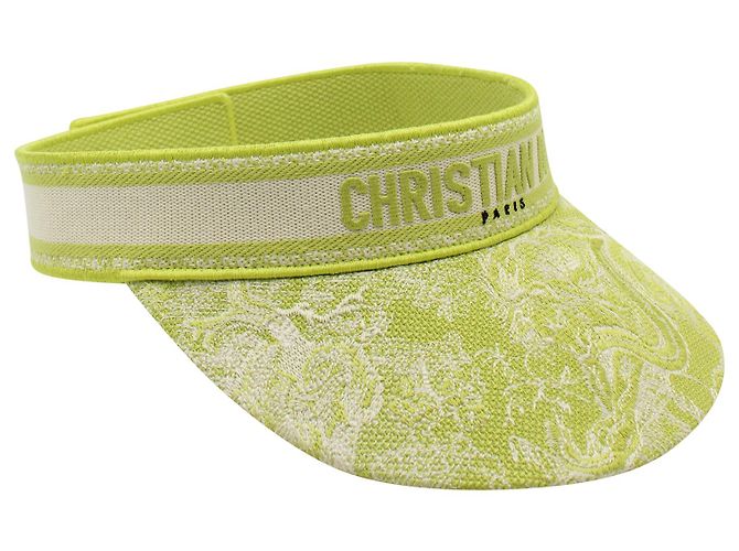 Dior Toile De Jouy Reverse Visor Hut aus lindgrüner Baumwolle - Ansicht 2