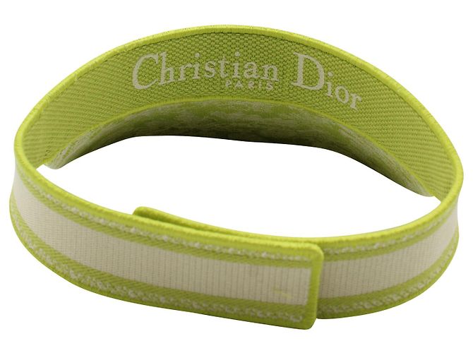 Dior Toile De Jouy Reverse Visor Hut aus lindgrüner Baumwolle - Ansicht 4