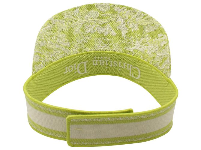 Dior Toile De Jouy Reverse Visor Hut aus lindgrüner Baumwolle - Ansicht 5