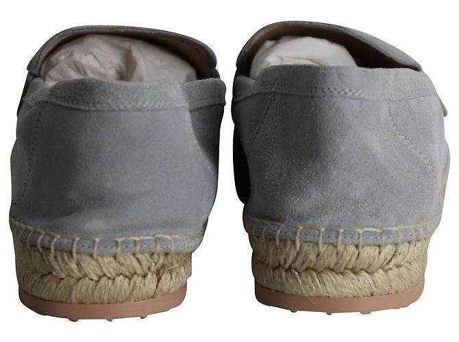Mocassini Lido di Gianvito Rossi in camoscio Grigio - vista 4