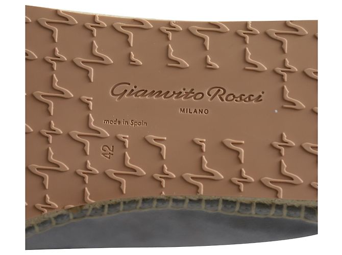 Mocassini Lido di Gianvito Rossi in camoscio Grigio - vista 7