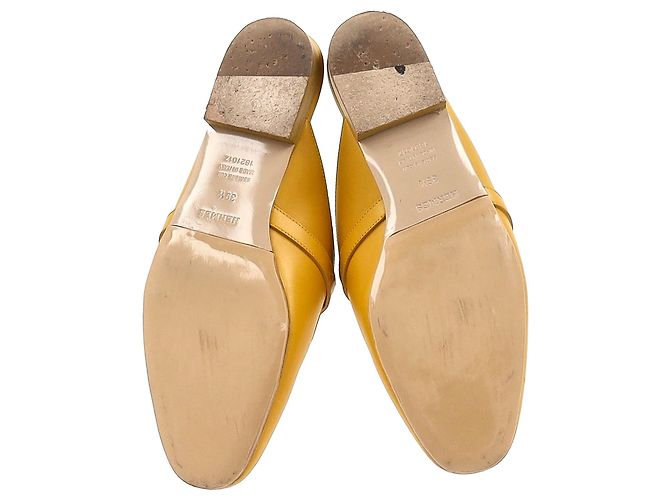 Kelly Hermès Muli Hermes Oz in pelle gialla Giallo - vista 6