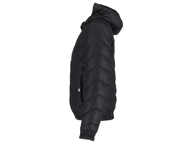 Veste réversible matelassée Versace Versus Chevron en polyester noir - vue 2