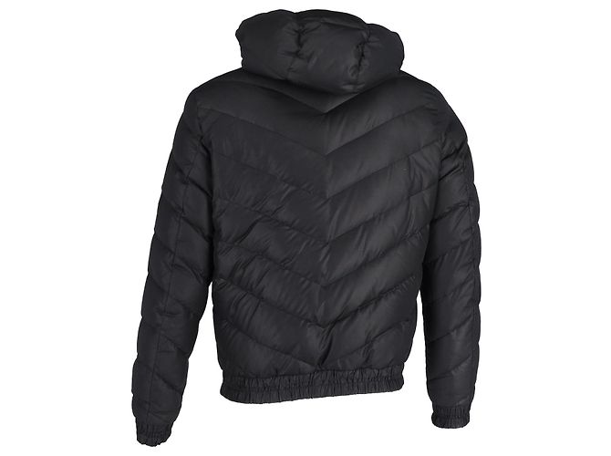 Veste réversible matelassée Versace Versus Chevron en polyester noir - vue 3