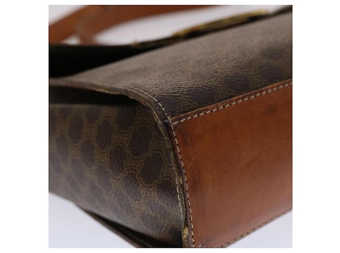 Céline CELINE Borsa a tracolla in tela Macadam in pelle PVC marrone Auth 49113 - vista 16