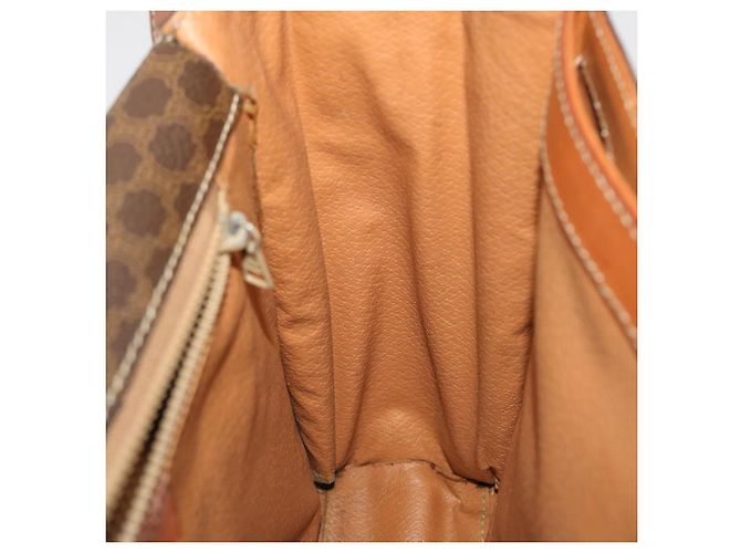 Céline CELINE Borsa a tracolla in tela Macadam in pelle PVC marrone Auth 49113 - vista 21