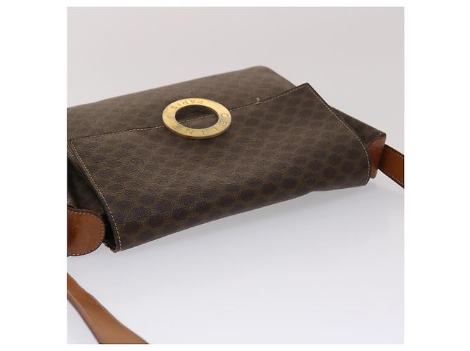 Céline CELINE Borsa a tracolla in tela Macadam in pelle PVC marrone Auth 49113 - vista 6