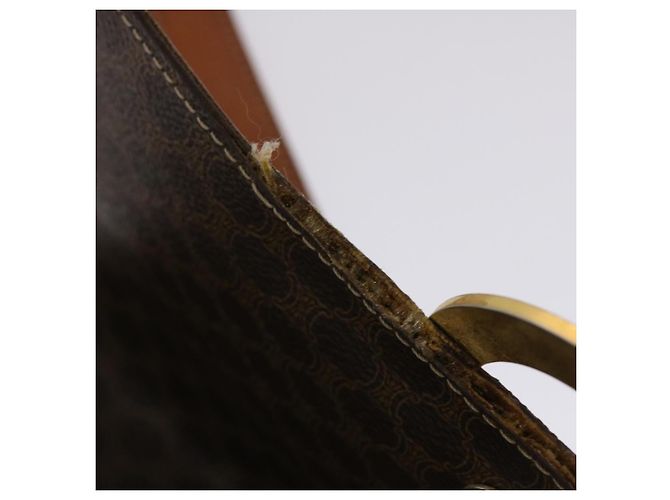 Céline CELINE Borsa a tracolla in tela Macadam in pelle PVC marrone Auth 49113 - vista 8