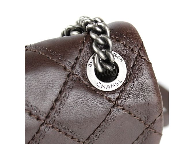 Chanel - Timeless bag with metal charms Brown - view 11