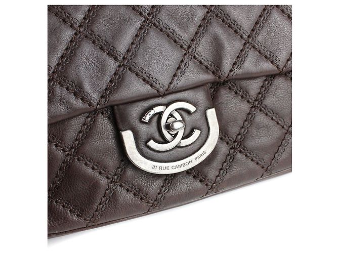 Chanel - Timeless bag with metal charms Brown - view 7