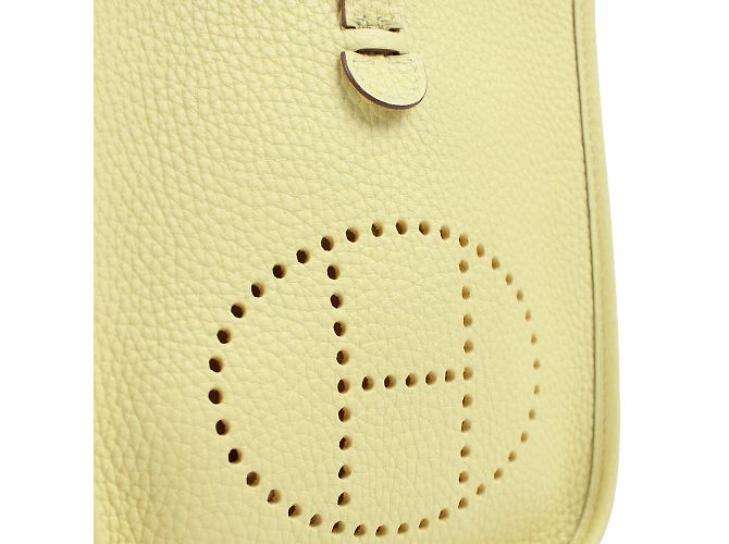 Hermès - Evelyne Mini shoulder bag Yellow - view 5
