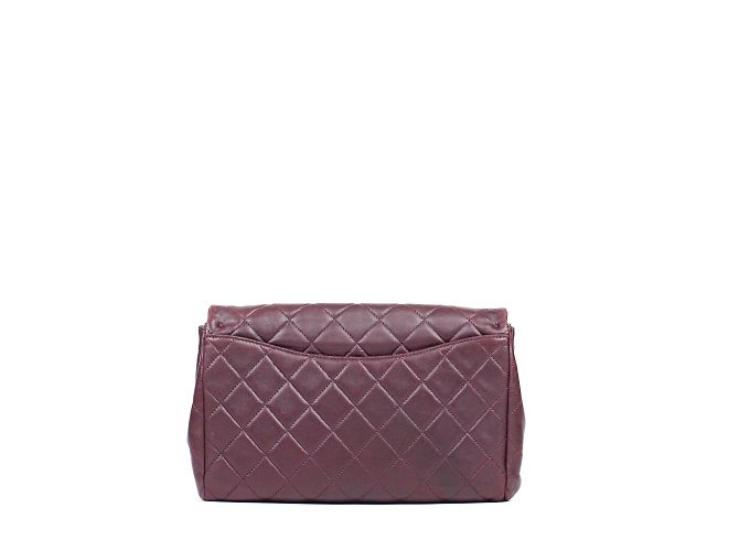 Chanel - Bordeaux leather Timeless bag Dark red - view 3