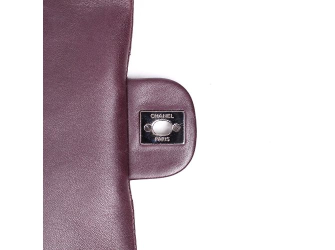 Chanel - Bordeaux leather Timeless bag Dark red - view 6