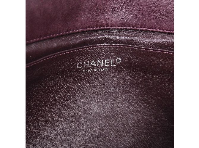 Chanel - Bordeaux leather Timeless bag Dark red - view 7