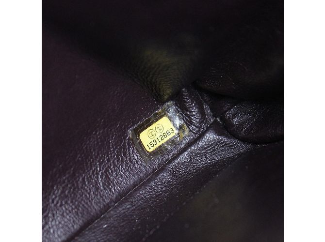 Chanel - Bordeaux leather Timeless bag Dark red - view 8