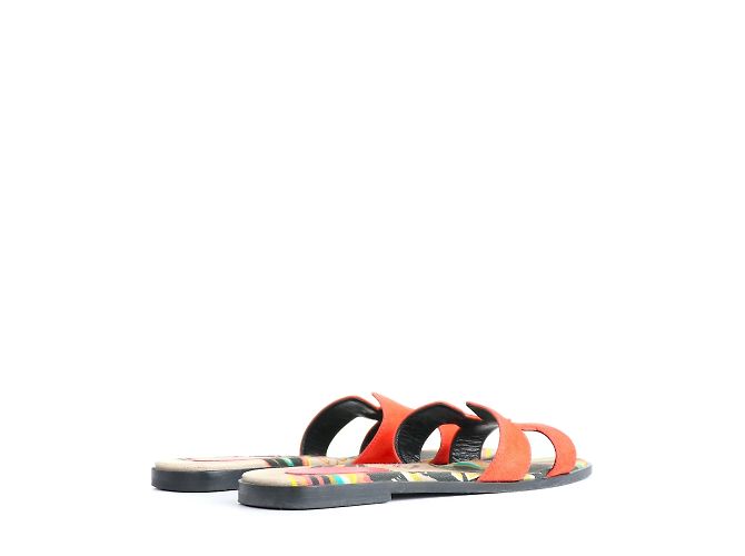 Hermès - Sandali Oran in camoscio rosso (T39) - vista 3