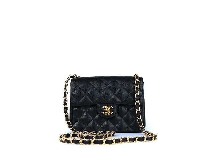 Timeless Chanel - Mini borsa a tracolla quadrata senza tempo Nero - vista 5