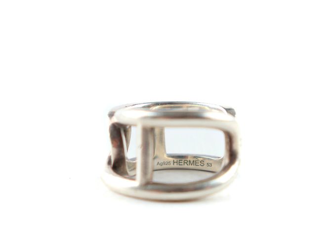 Ring Hermès - Bague Cyhthère (T53) Argenté - vue 4