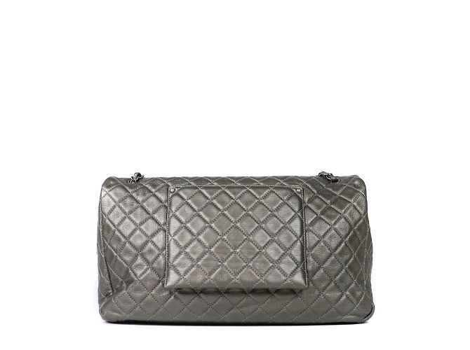 Chanel - Large gray leather XXL Timeless bag Grey - view 3