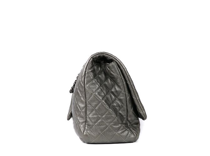 Chanel - Large gray leather XXL Timeless bag Grey - view 5