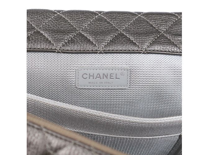 Chanel - Large gray leather XXL Timeless bag Grey - view 8