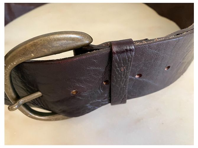 Tommy Hilfiger Gürtel aus braunem Leder - Ansicht 5