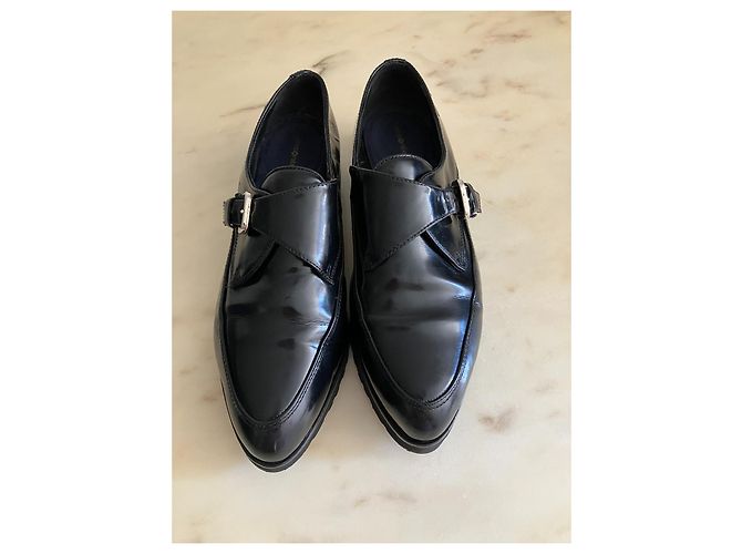 Autre Marque Samsonite Schnürschuhe aus schwarzem Leder - Ansicht 2