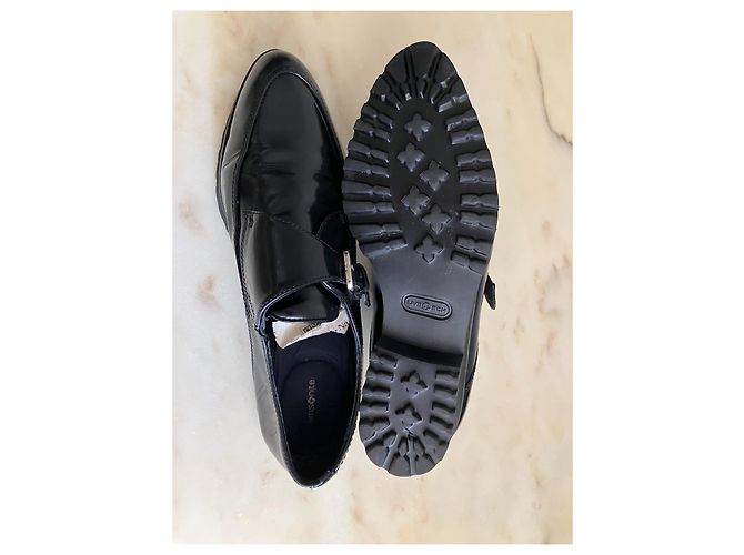 Autre Marque Samsonite Schnürschuhe aus schwarzem Leder - Ansicht 3