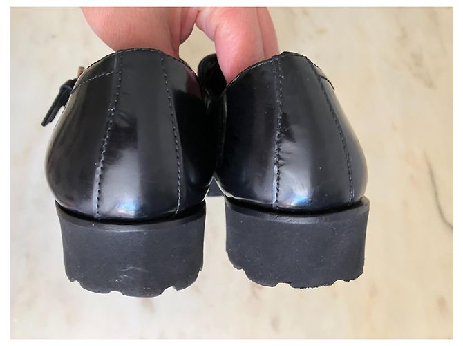 Autre Marque Samsonite Schnürschuhe aus schwarzem Leder - Ansicht 5