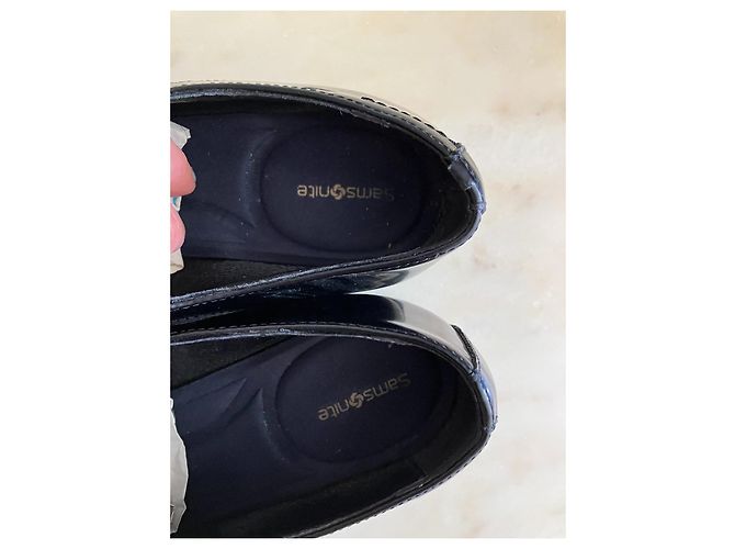 Autre Marque Samsonite Schnürschuhe aus schwarzem Leder - Ansicht 6