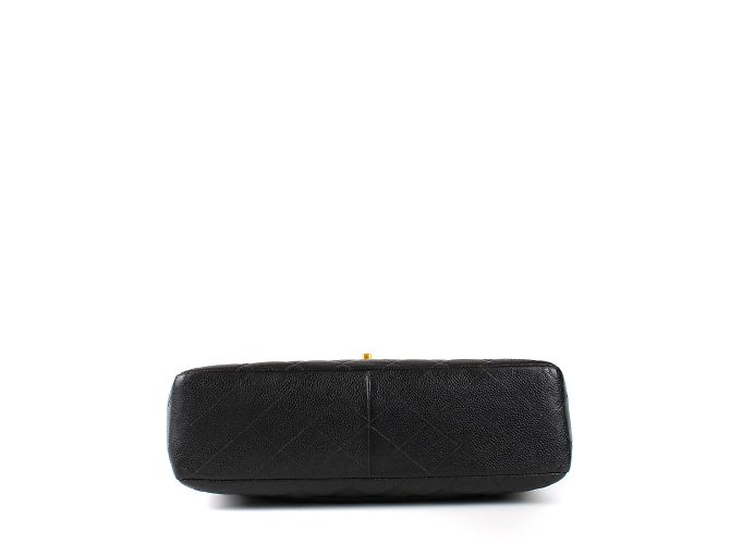 Chanel - Maxi jumbo Timeless bag in grained leather Black - view 5
