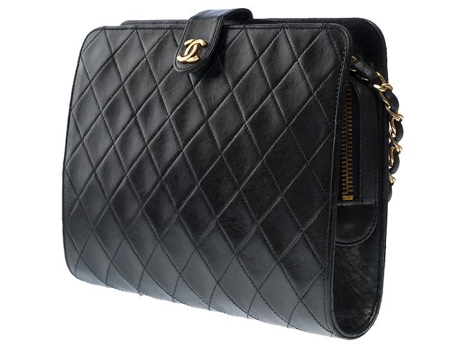 Classique Sac CHANEL en Cuir Noir - 101330 - vue 4