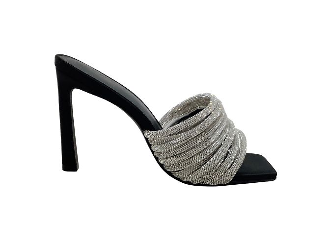 Sandalias negras Lena con adornos de cristal de Jonathan Simkhai - vista 2
