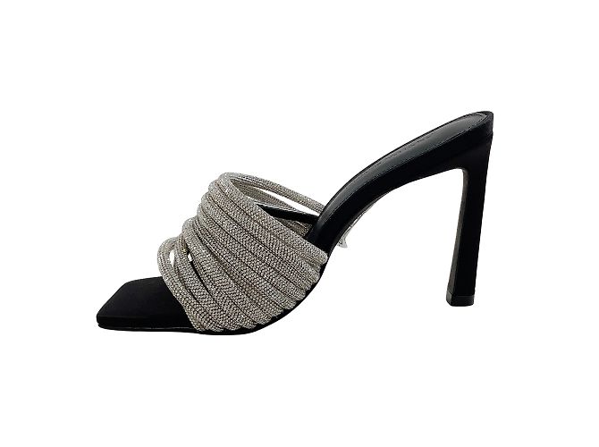 Jonathan Simkhai schwarze, mit Kristallen verzierte Lena-Sandalen - Ansicht 3